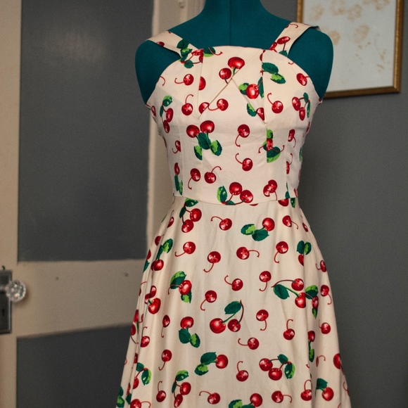 vintage cherry dress
